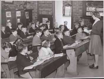 Classroom in the previous century