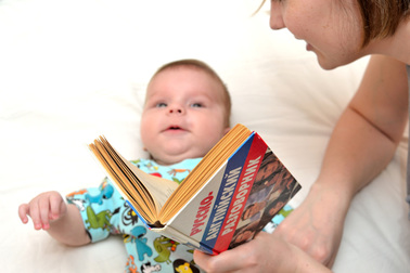 Reading to baby